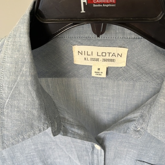 Nili Lotan long sleeves cotton shirt size M - Picture 3 of 9